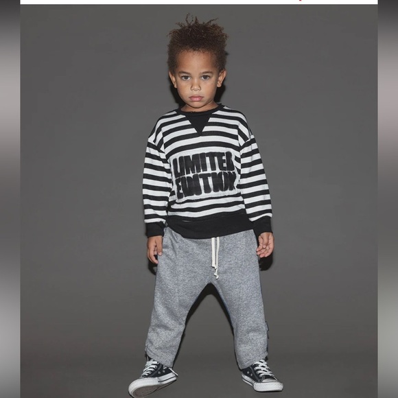 Nununu Kids Baggy Drop Waist Denim / French Terry   12-14 - Picture 1 of 7